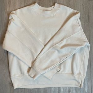 Cropped White Sweater